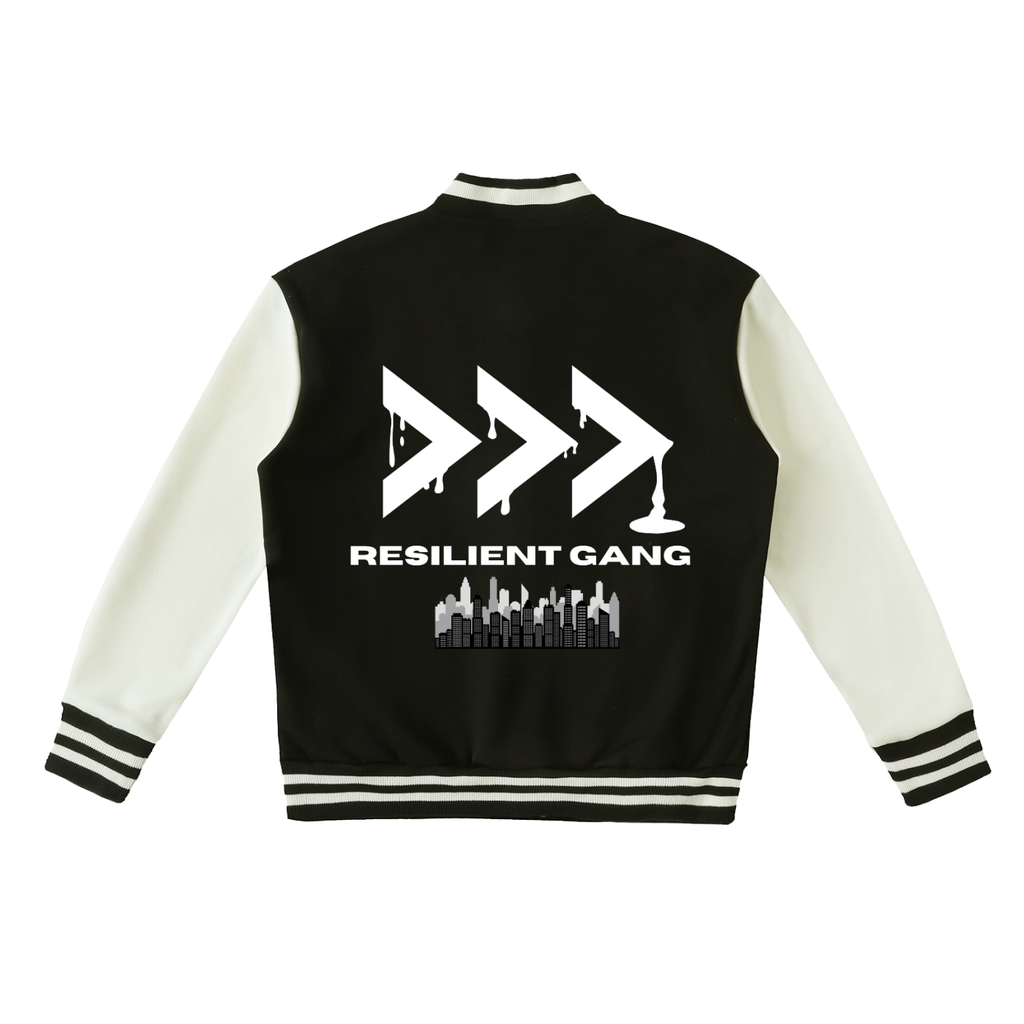 Resilient Gang City Two-Tone Fleeced Varsity Jacket