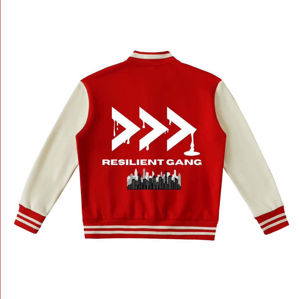 Resilient Gang City Two-Tone Fleeced Varsity Jacket
